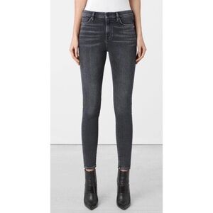 ALL SAINTS Gray Eve Skinny Denim Jeans